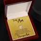 To My Mom - For all the times-Love Knot Necklace 019a