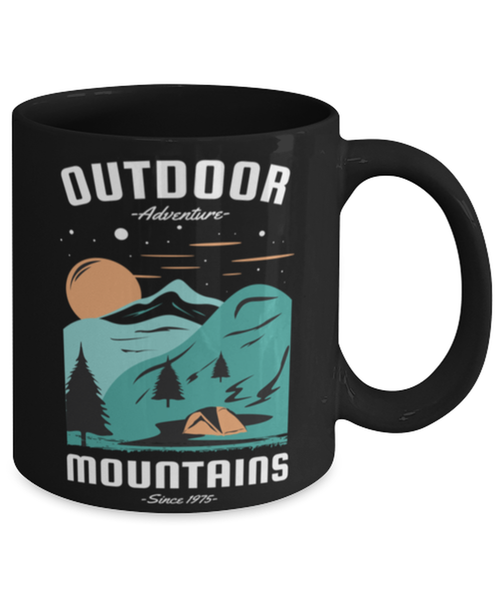 Outdoor Adventure, black Coffee Mug, Coffee Cup 11oz. Model 60071