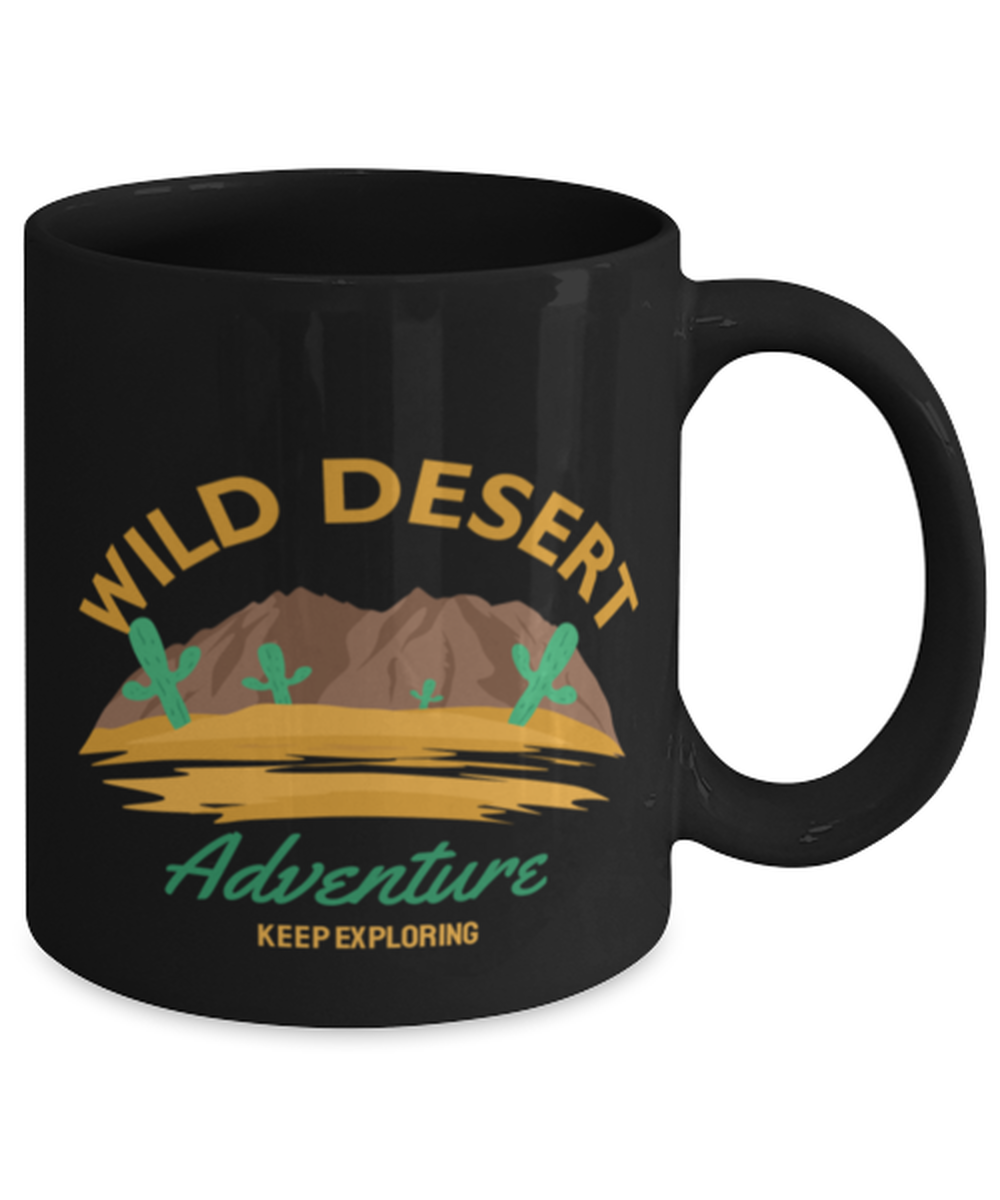 Wild Desert Adventure, black Coffee Mug, Coffee Cup 11oz. Model 60071