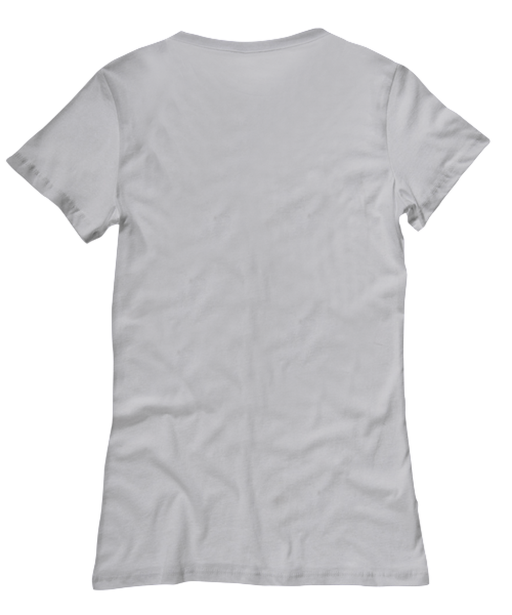 Explore the Unseen, grey Women's Tee. Model 60074