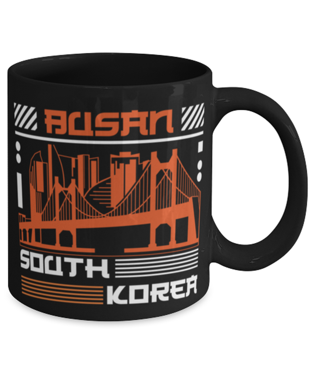 Busan, black Coffee Mug, Coffee Cup 11oz. Model 60082