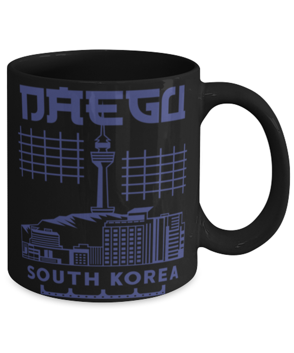 Daegu, black Coffee Mug, Coffee Cup 11oz. Model 60082