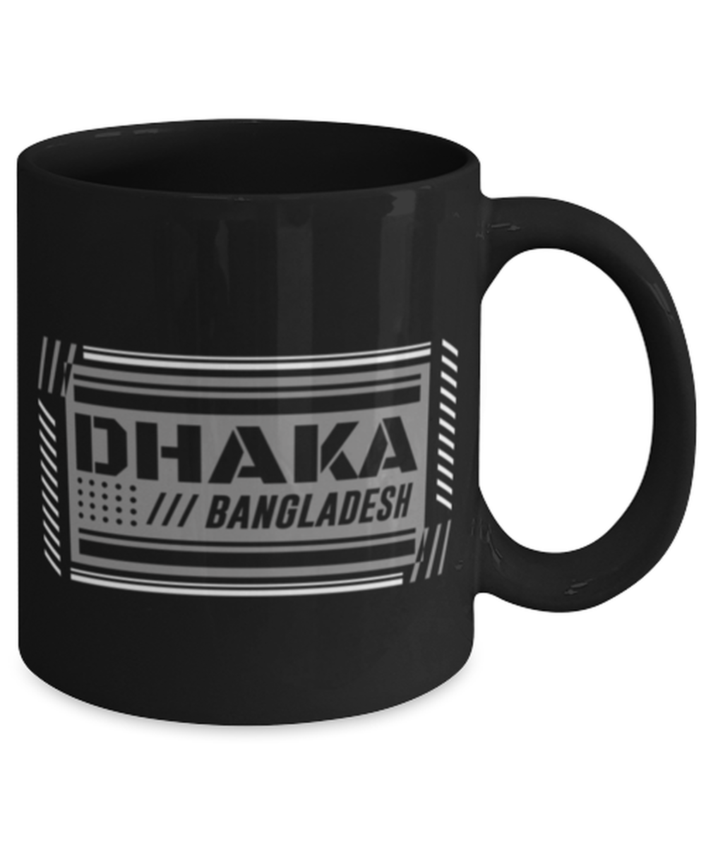 Dhaka, black Coffee Mug, Coffee Cup 11oz. Model 60082