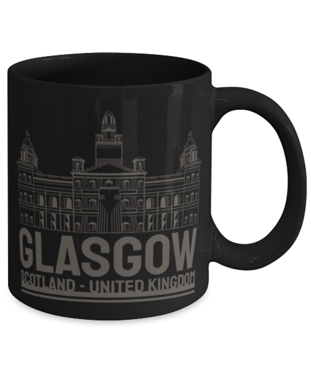 Glasgow, black Coffee Mug, Coffee Cup 11oz. Model 60082