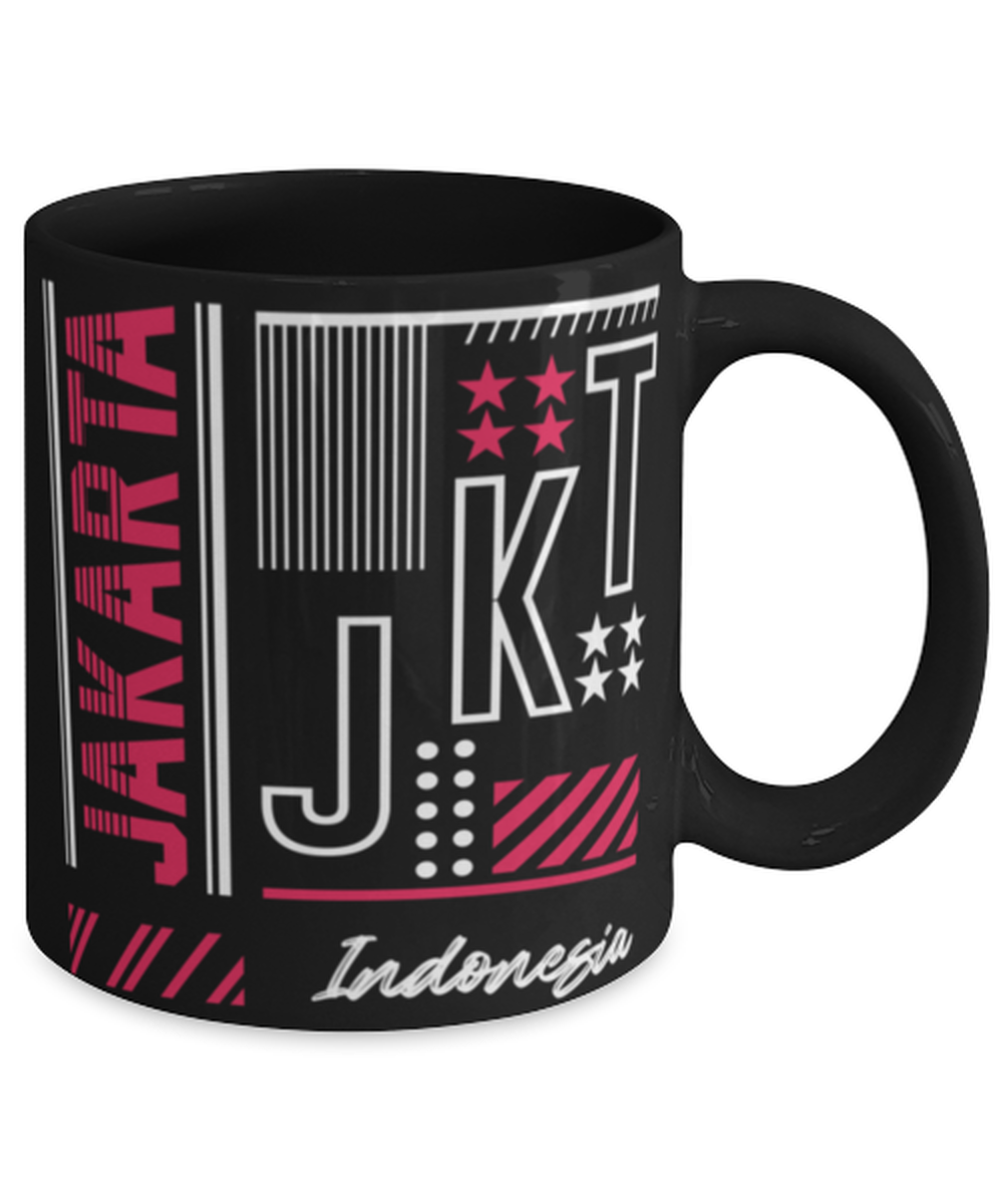 Jakarta, black Coffee Mug, Coffee Cup 11oz. Model 60082