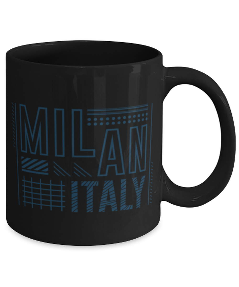 Milan, black Coffee Mug, Coffee Cup 11oz. Model 60082