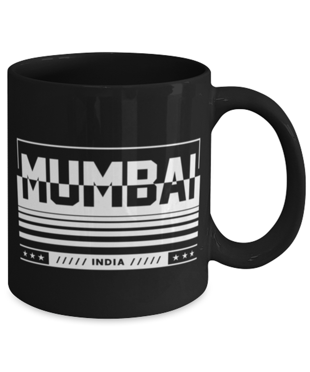 Mumbai, black Coffee Mug, Coffee Cup 11oz. Model 60082