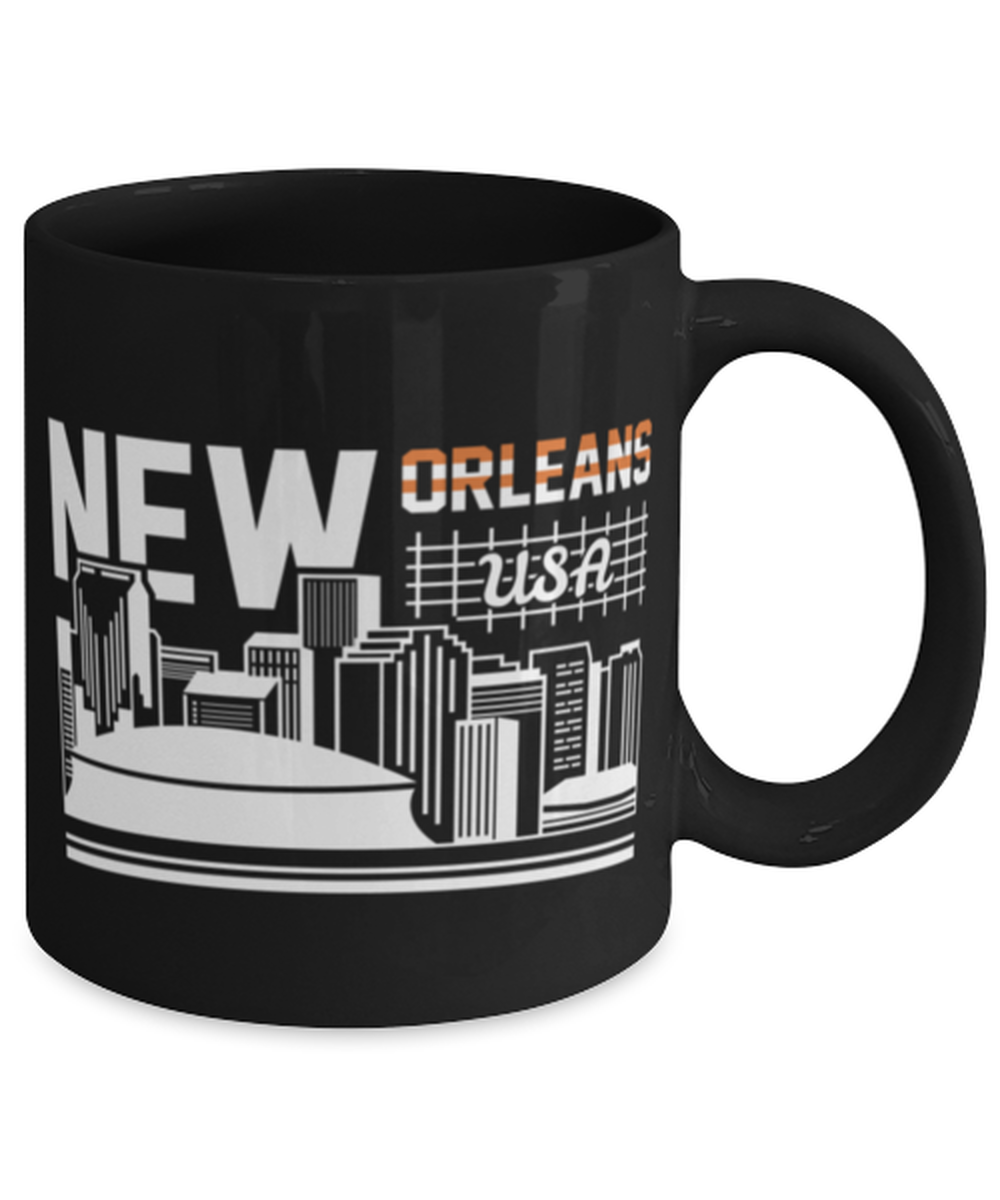 New Orleans, black Coffee Mug, Coffee Cup 11oz. Model 60082