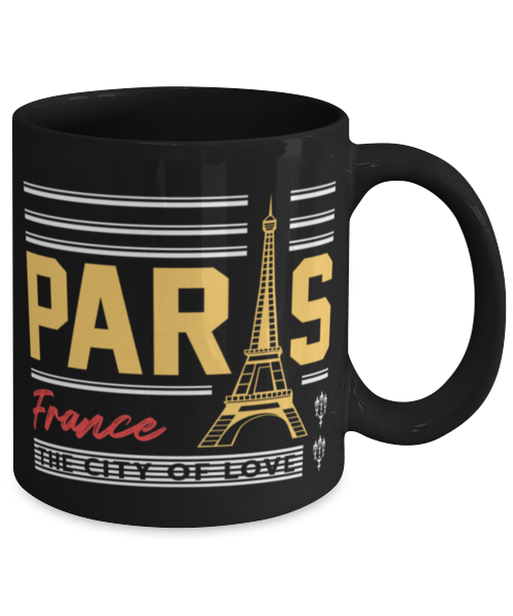 Paris, black Coffee Mug, Coffee Cup 11oz. Model 60082