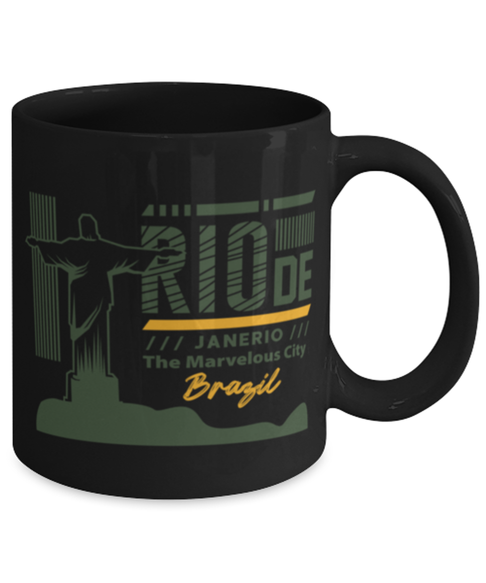 Rio de Janerio, black Coffee Mug, Coffee Cup 11oz. Model 60082