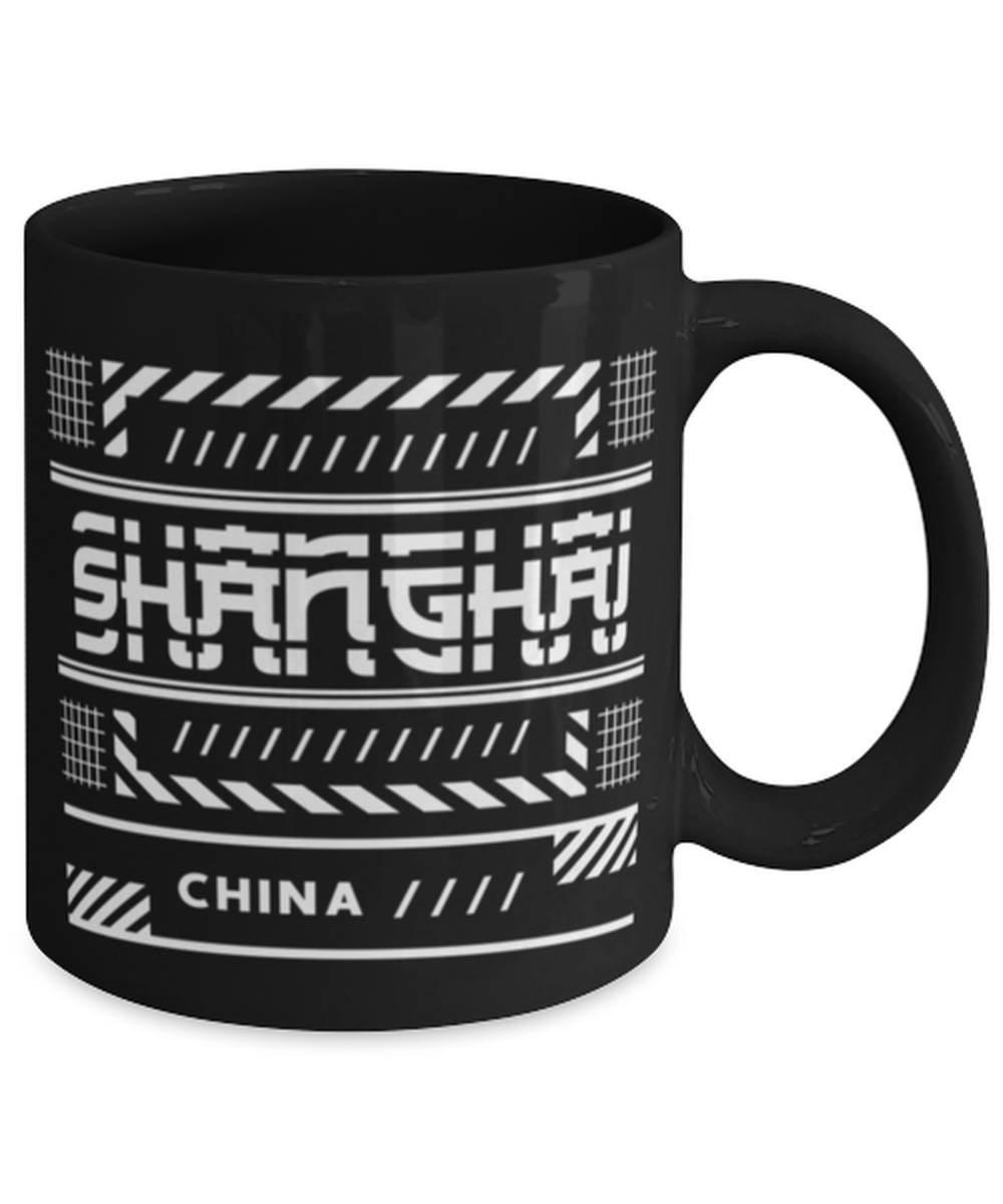 Shanghai, black Coffee Mug, Coffee Cup 11oz. Model 60082