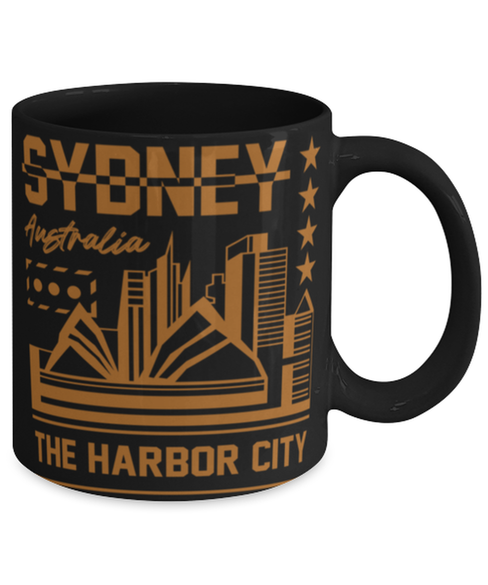 Sydney, black Coffee Mug, Coffee Cup 11oz. Model 60082