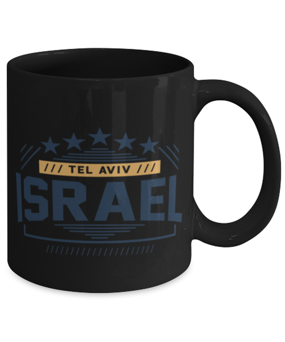 Tel Aviv, black Coffee Mug, Coffee Cup 11oz. Model 60082