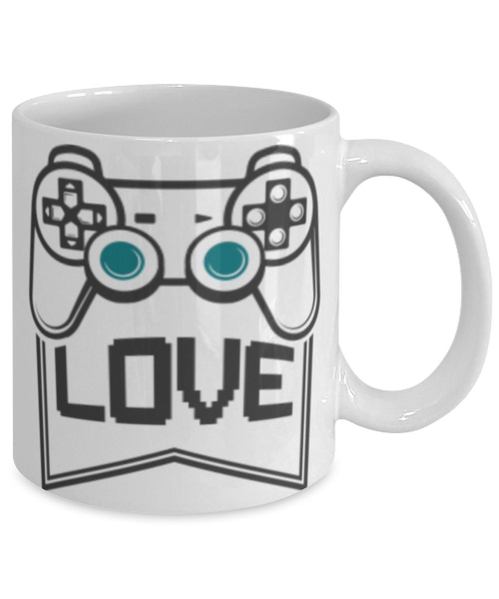 Gamer ON, white Coffee Mug, Coffee Cup 11oz. Model 60089