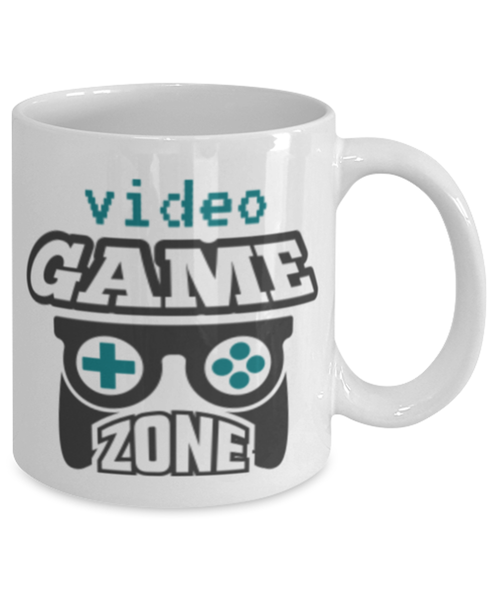 video game zone, white Coffee Mug, Coffee Cup 11oz. Model 60089