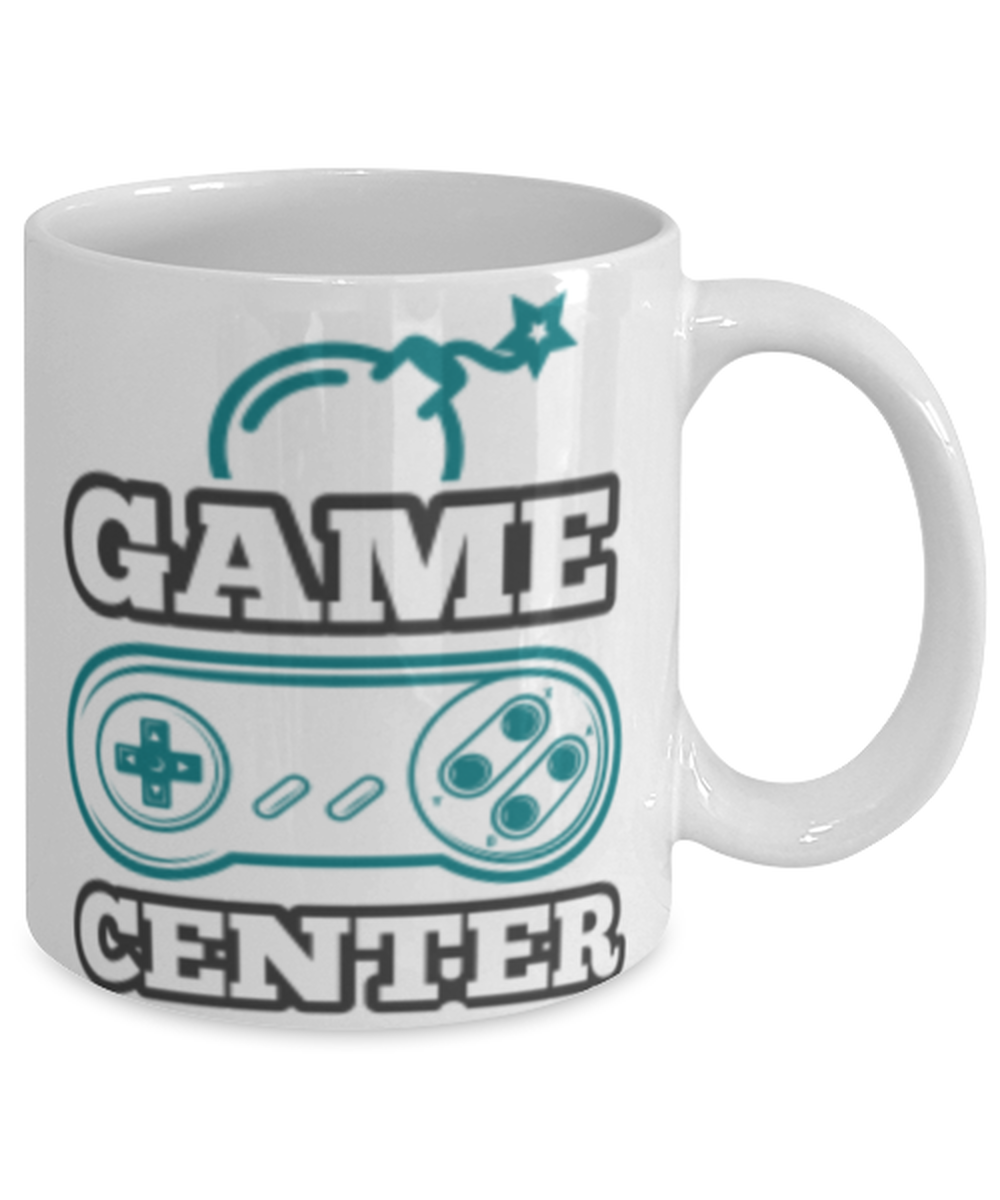 game center, white Coffee Mug, Coffee Cup 11oz. Model 60089