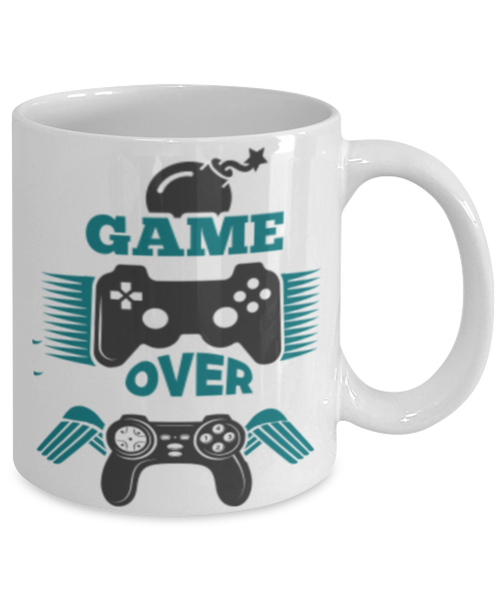 game over, white Coffee Mug, Coffee Cup 11oz. Model 60089