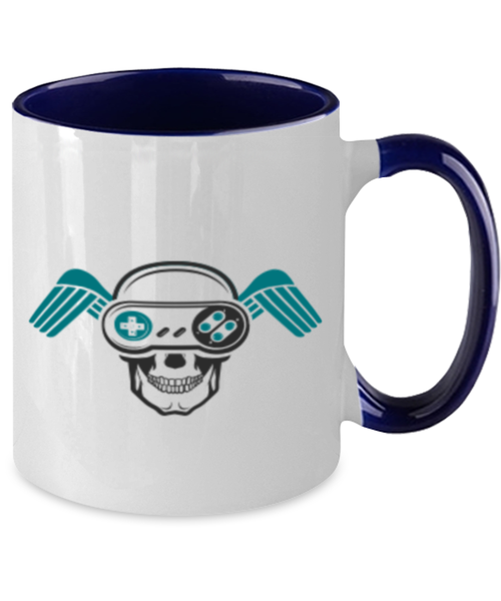 Gamer , navy Two Tone Coffee Mug. Model 60089
