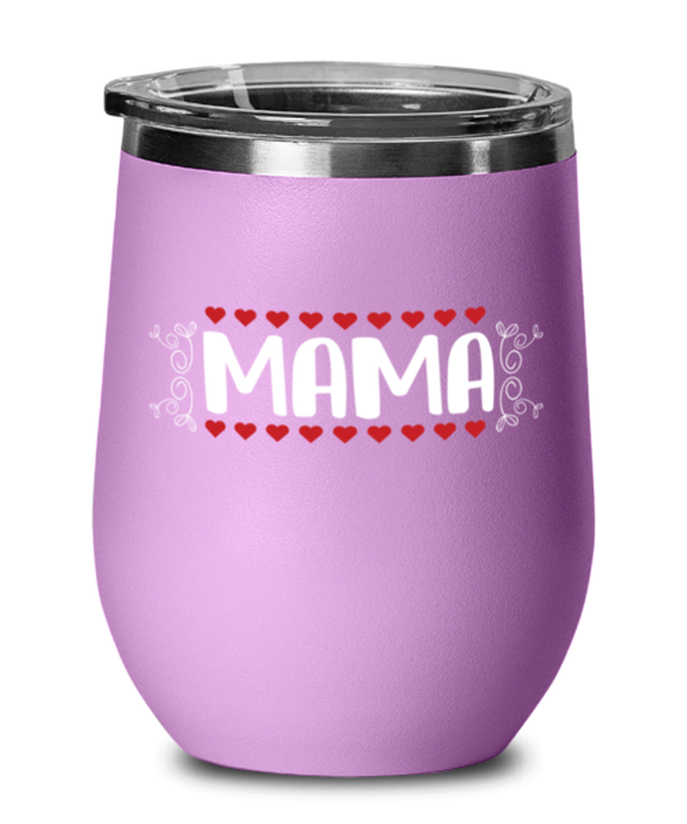 MAMA, light purple Wineglass. Model 60043