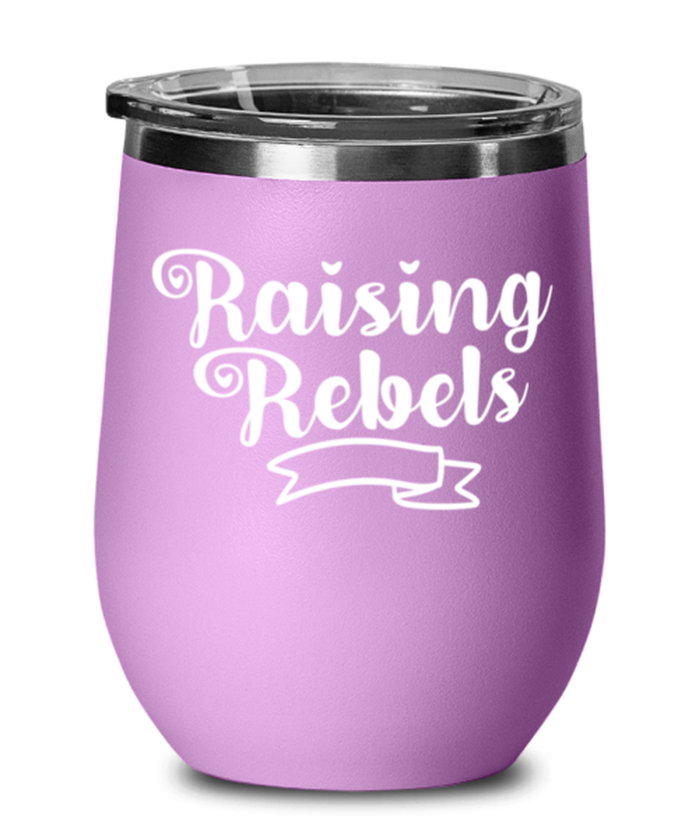 Raising Rebels, light purple Wineglass. Model 60043