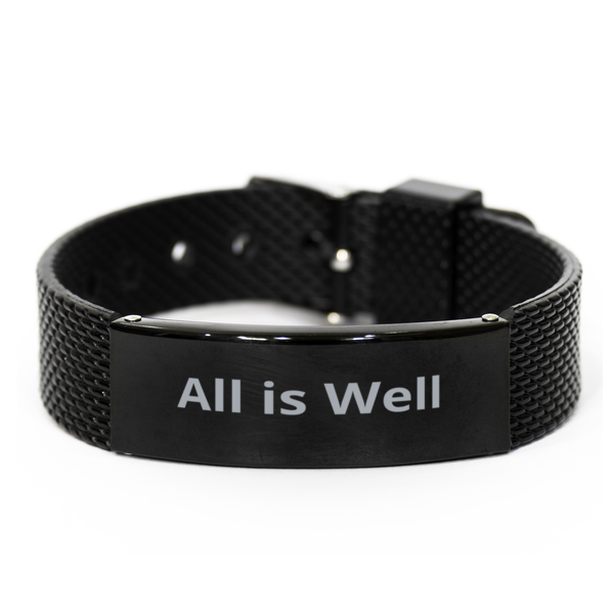 All is Well, Black Shark Mesh Bracelet. Model 60054