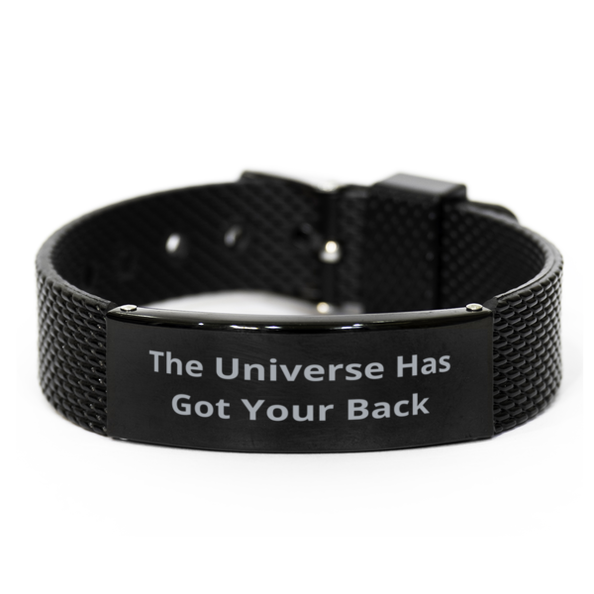The Universe Has Got Your Back, Black Shark Mesh Bracelet. Model 60054