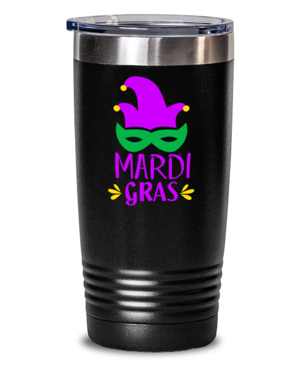 Mardi Gras, black Tumbler 20oz. Model 60059