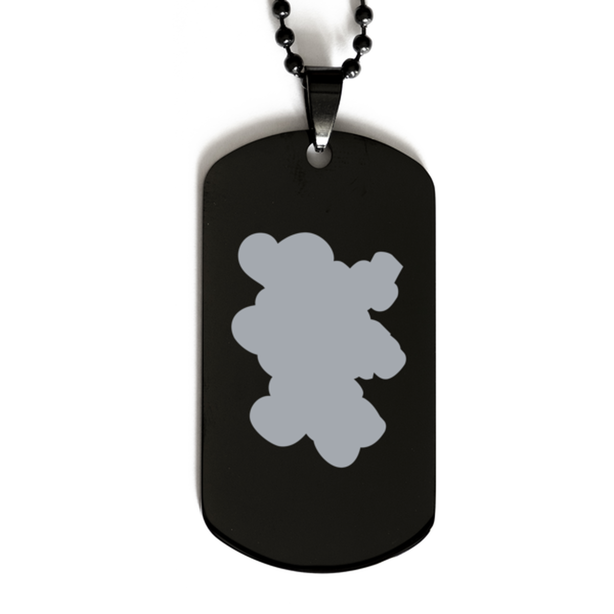 God With Me, Black Dog Tag Bracelet. Model 60060