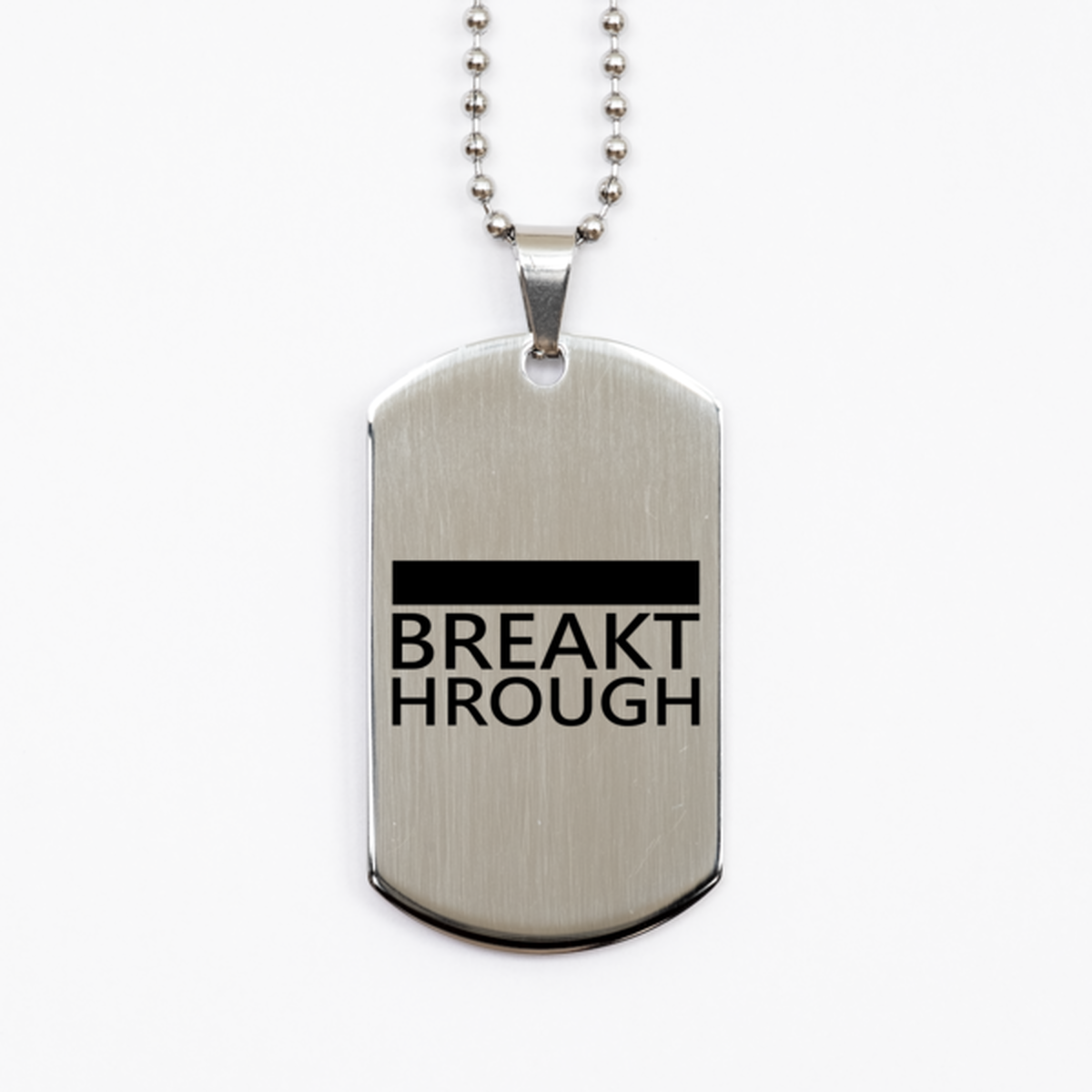 Breakthrough, Silver Dog Tag Bracelet. Model 60061
