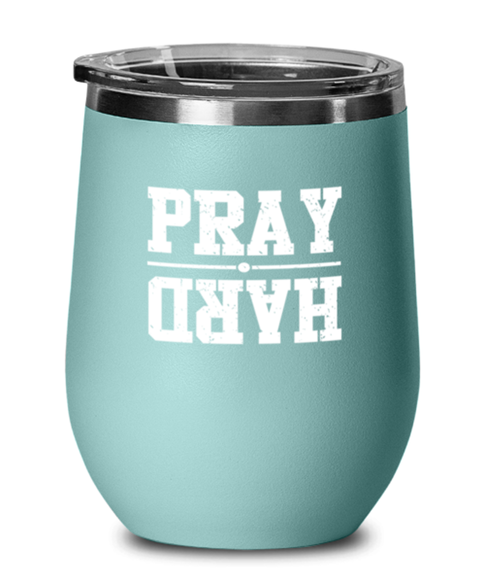 Pray, teal drinkware metal glass. Model 60063