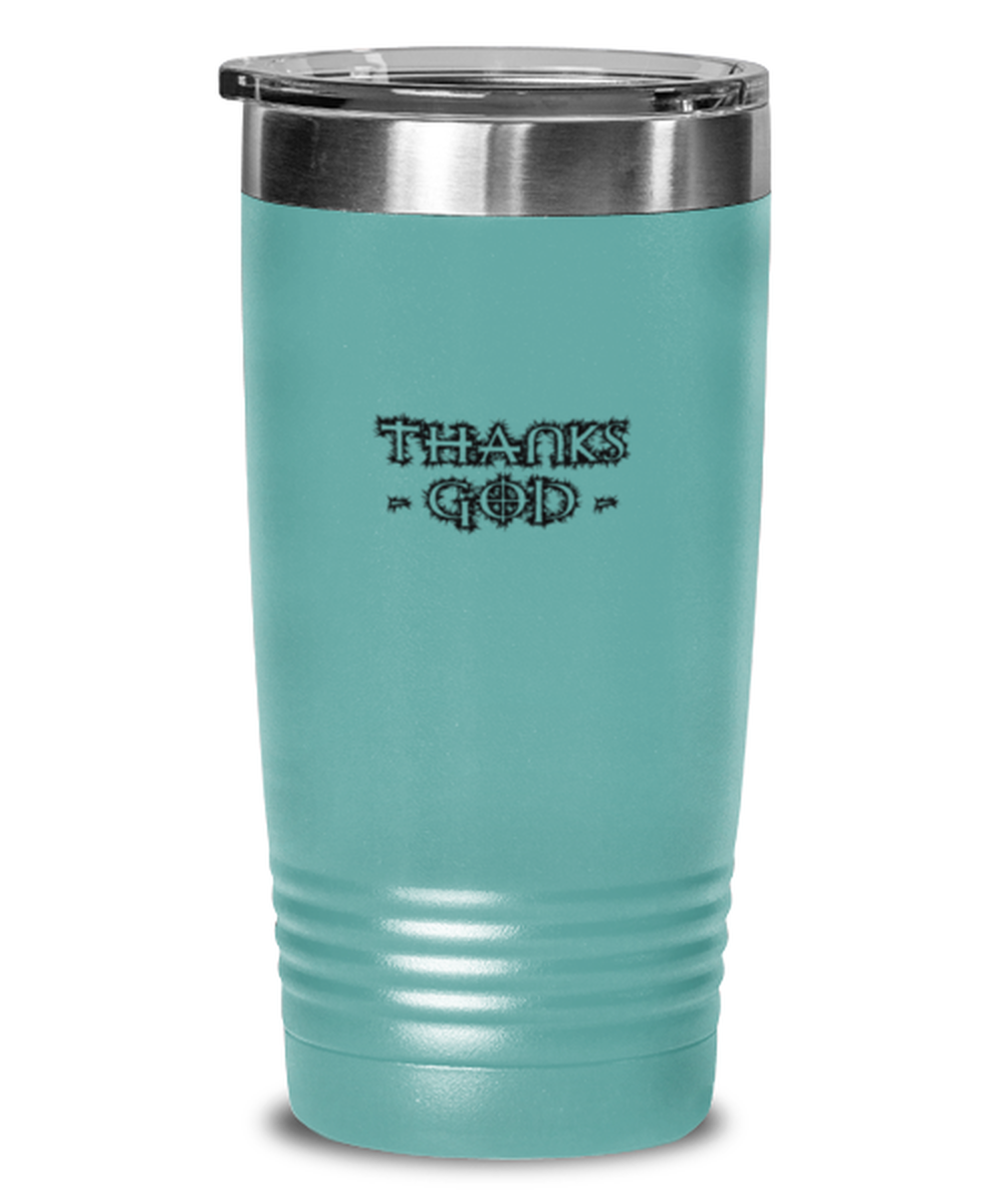 Thanks God, teal tumbler. Model 60064