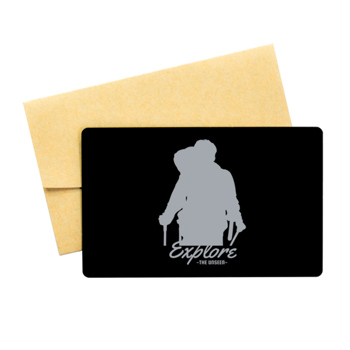 Explore the Unseen, Black Aluminum Card. Model 60070