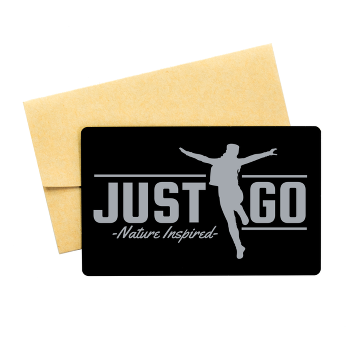 Just Go, Black Aluminum Card. Model 60070
