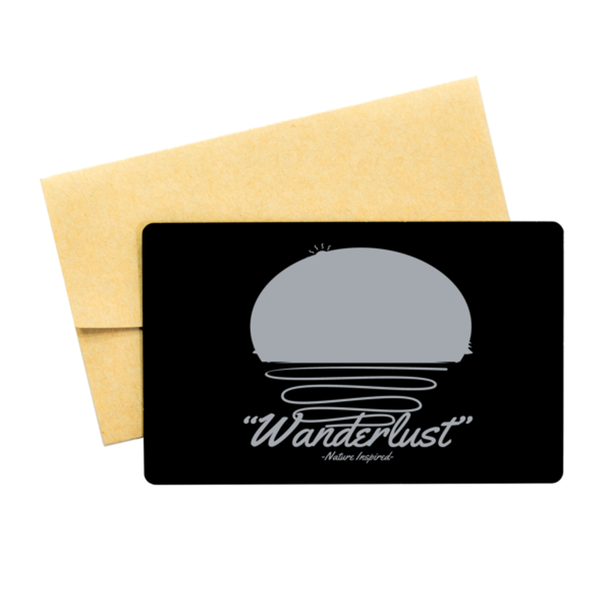 Wanderlust , Black Aluminum Card. Model 60070
