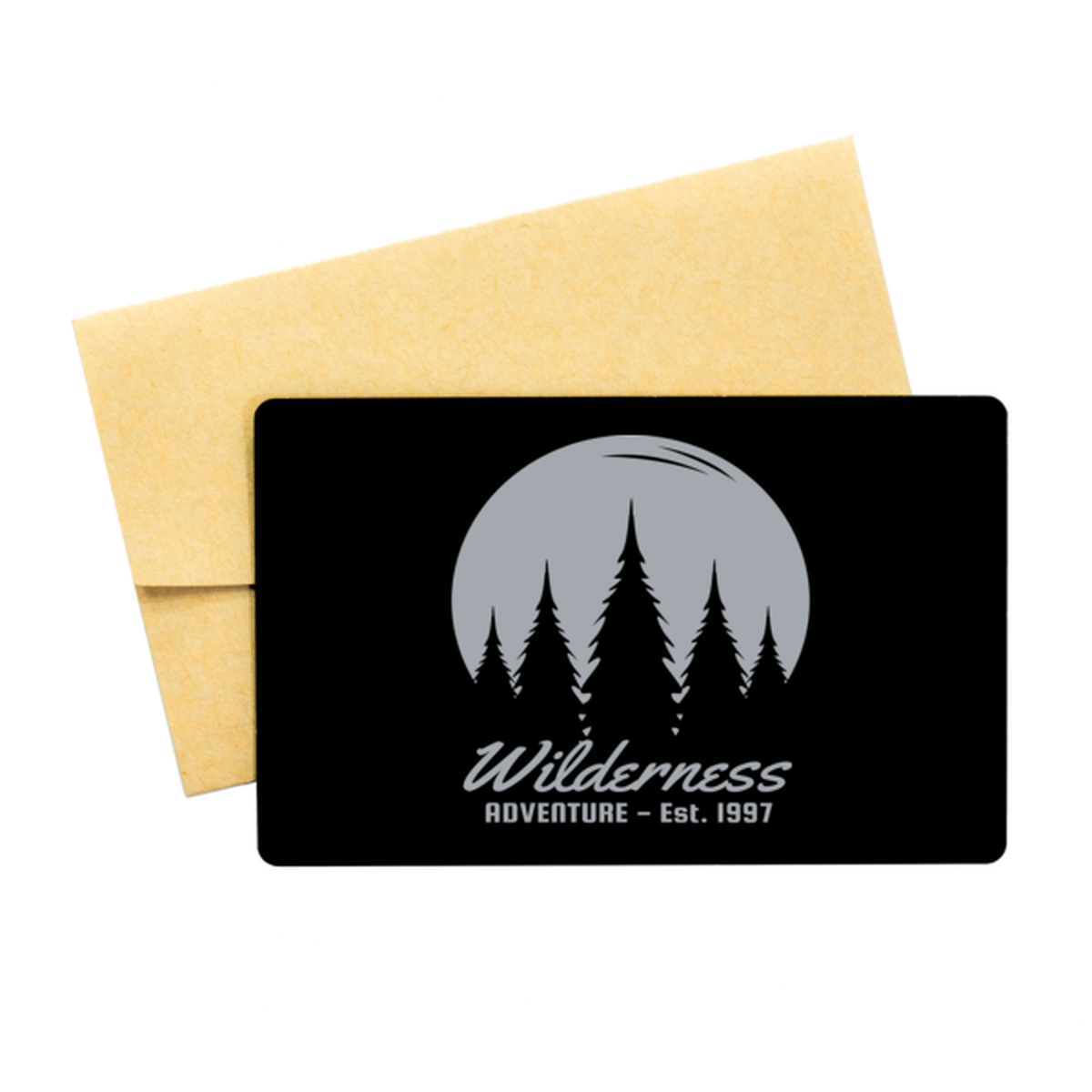 Wilderness Adventures, Black Aluminum Card. Model 60070
