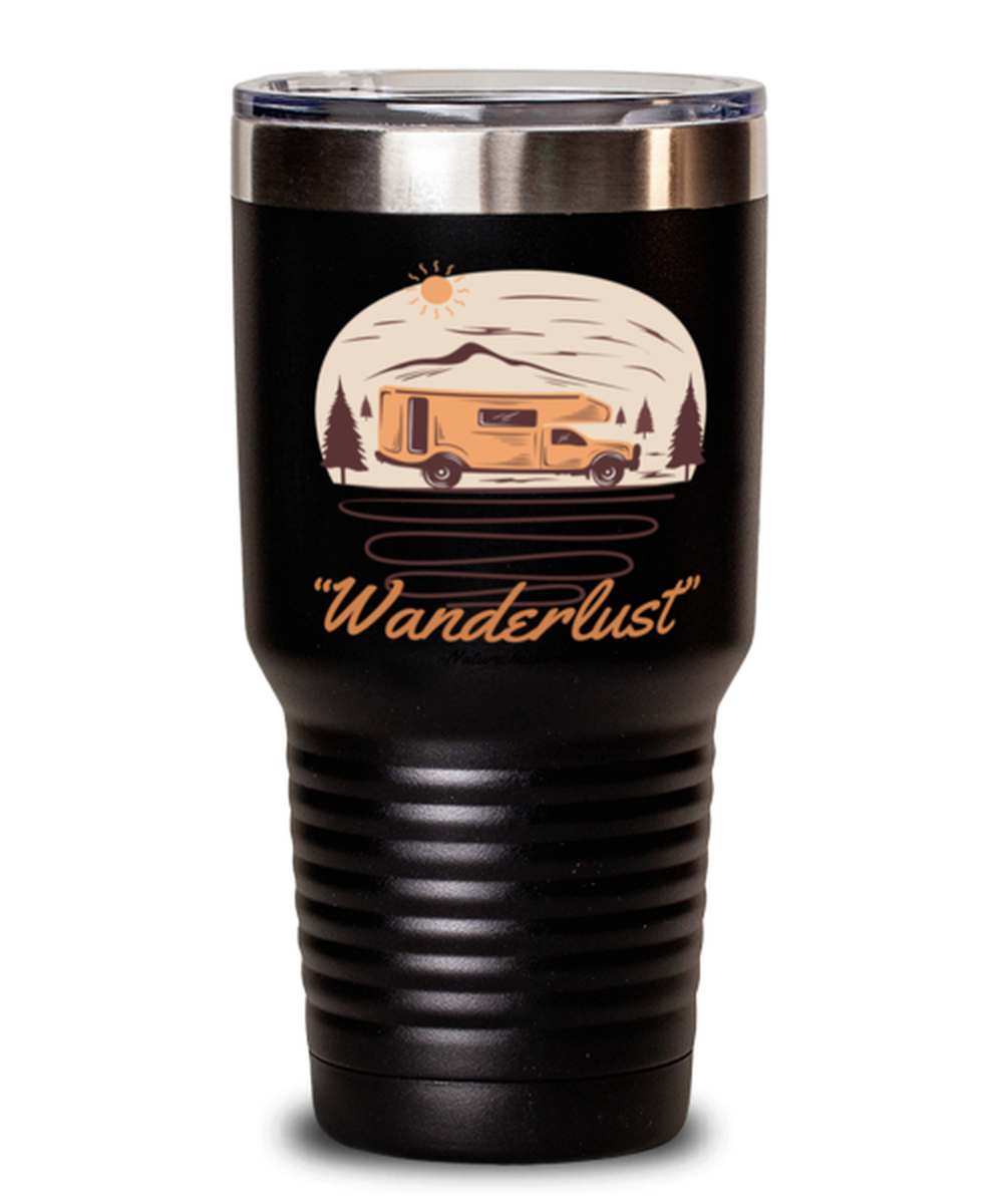 Wanderlust , black Tumbler 30oz. Model 60071