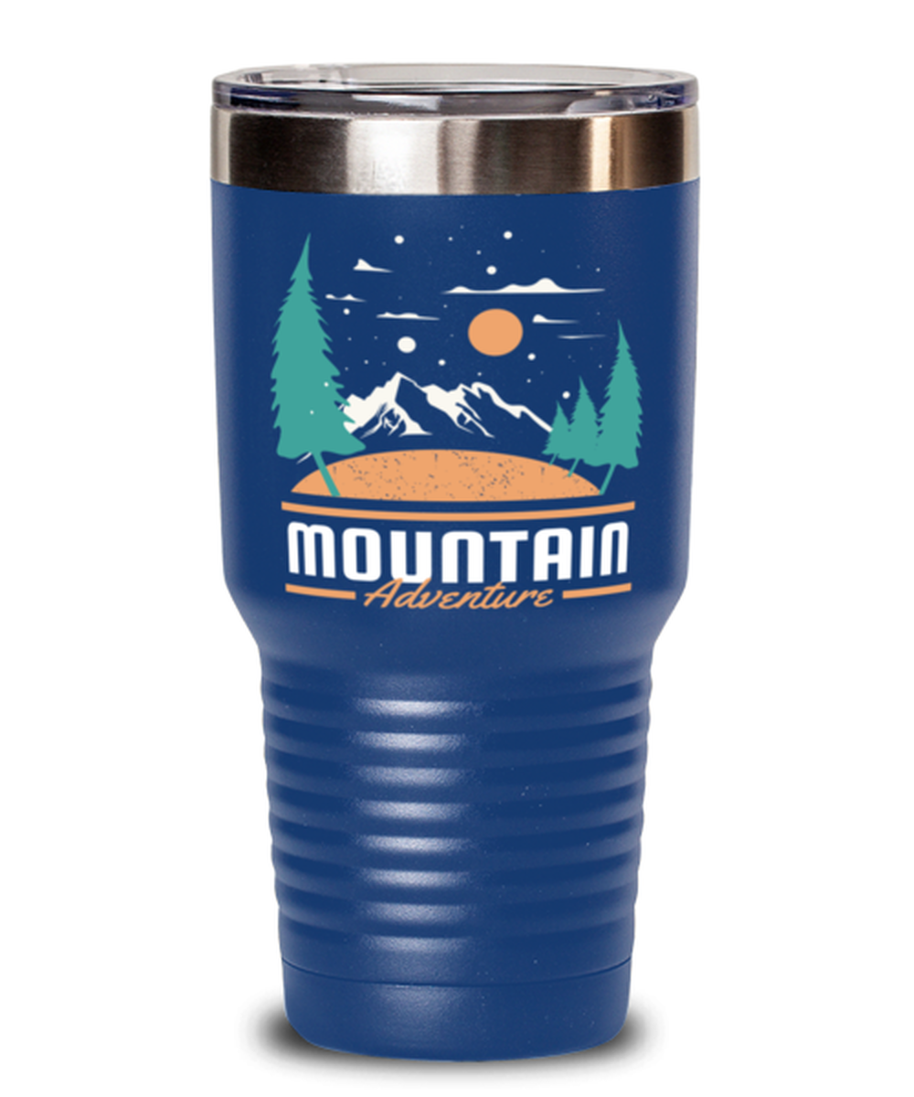 Mountain Adventure, blue Tumbler 30oz. Model 60071