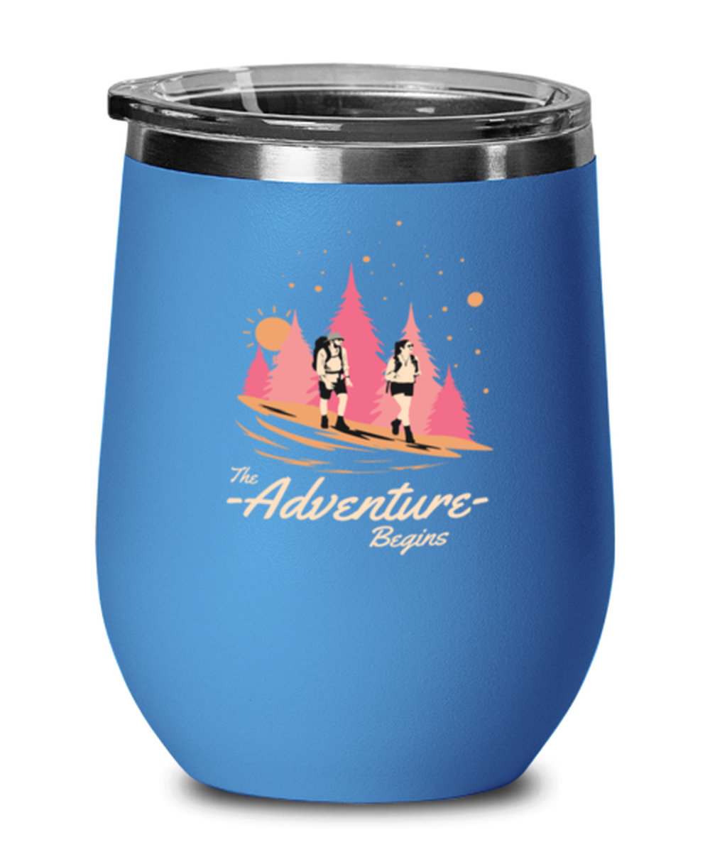The Adventure Begins, blue Wineglass. Model 60072