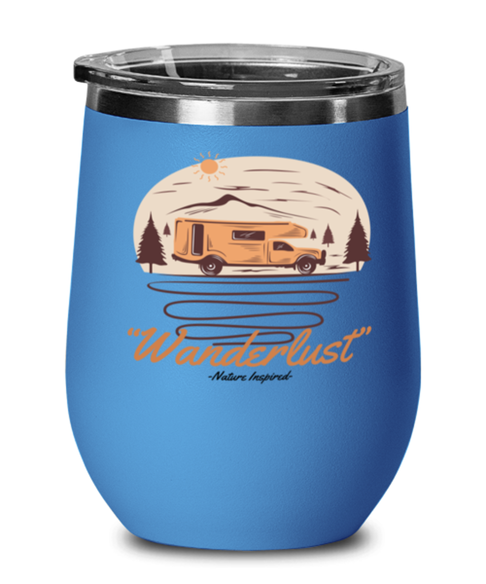Wanderlust , blue Wineglass. Model 60072