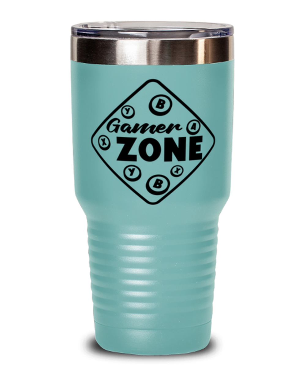 Gamer zone , teal Tumbler 30oz. Model 60075