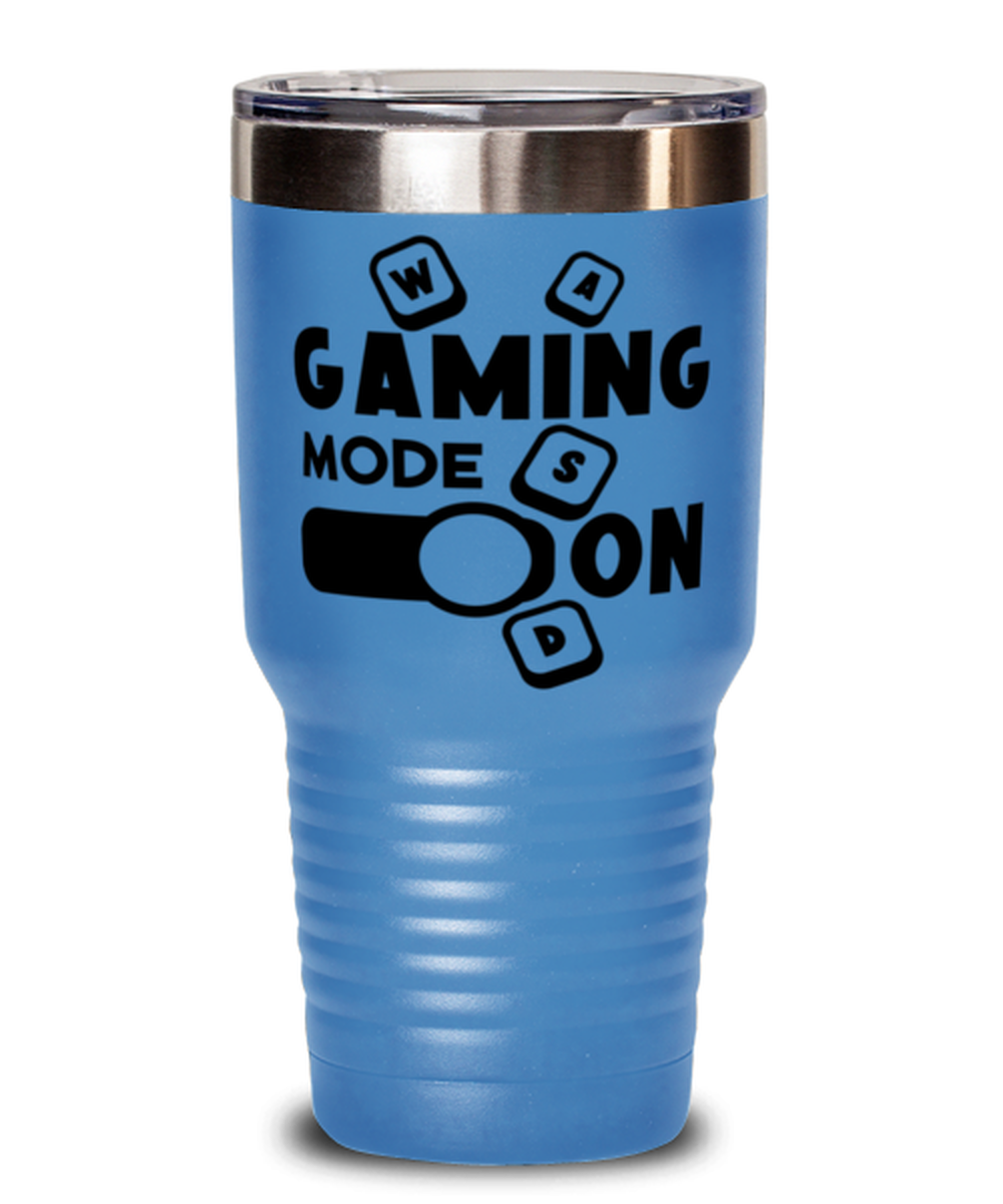 Gaming mode on , light blue Tumbler 30oz. Model 60075