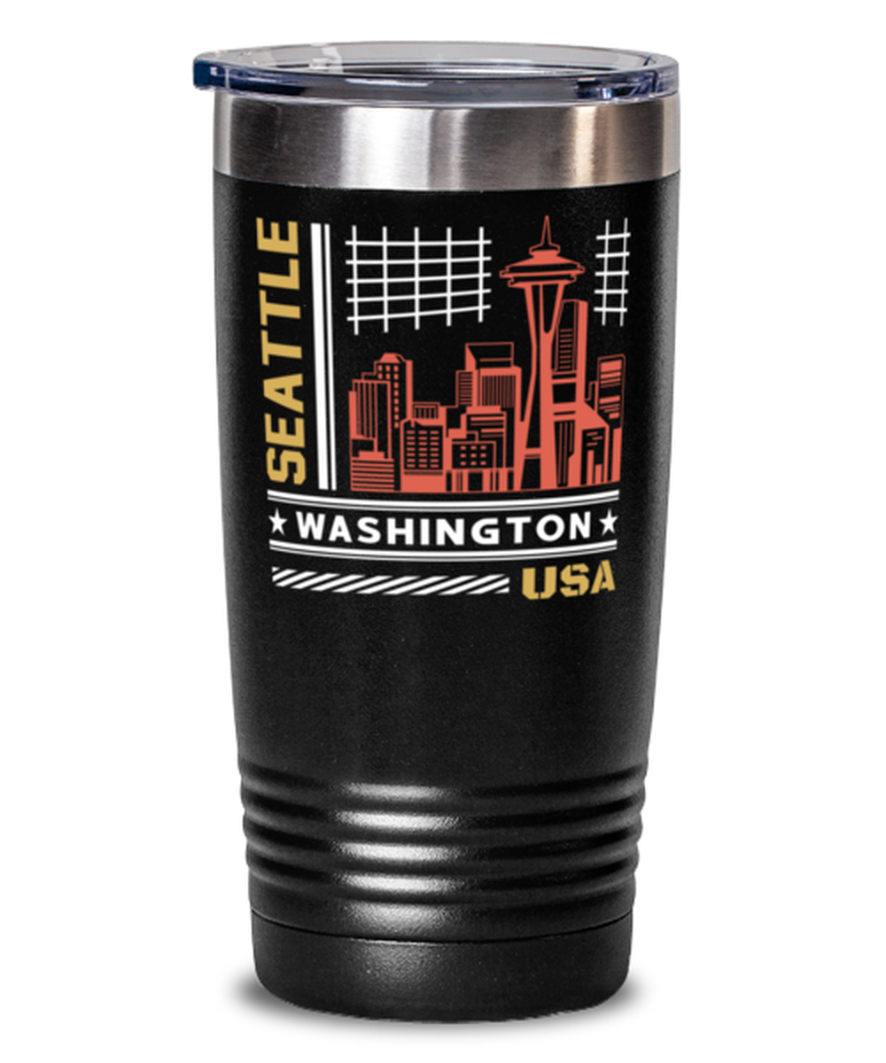 Seattle, black Tumbler 20oz. Model 60082