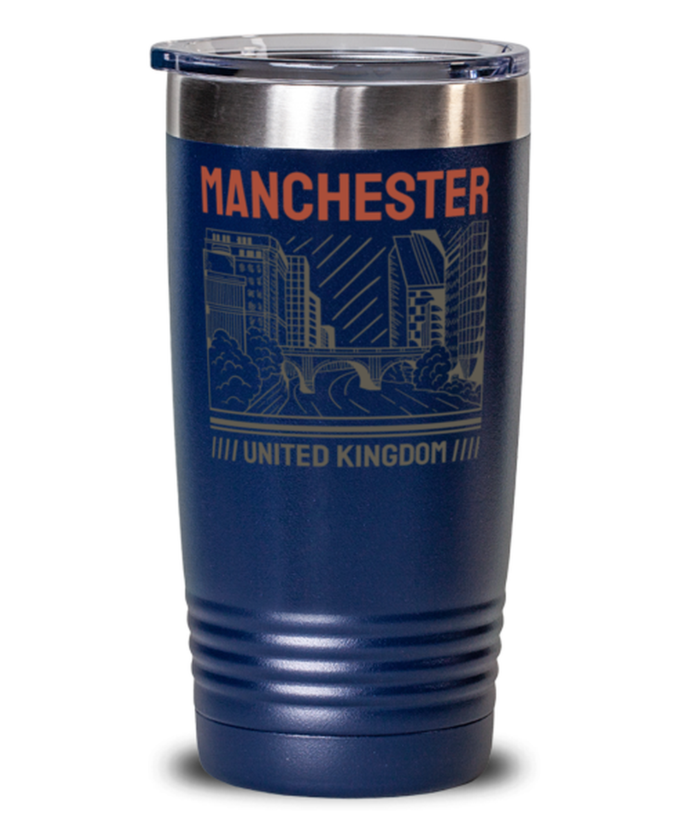 Manchester, blue Tumbler 20oz. Model 60082