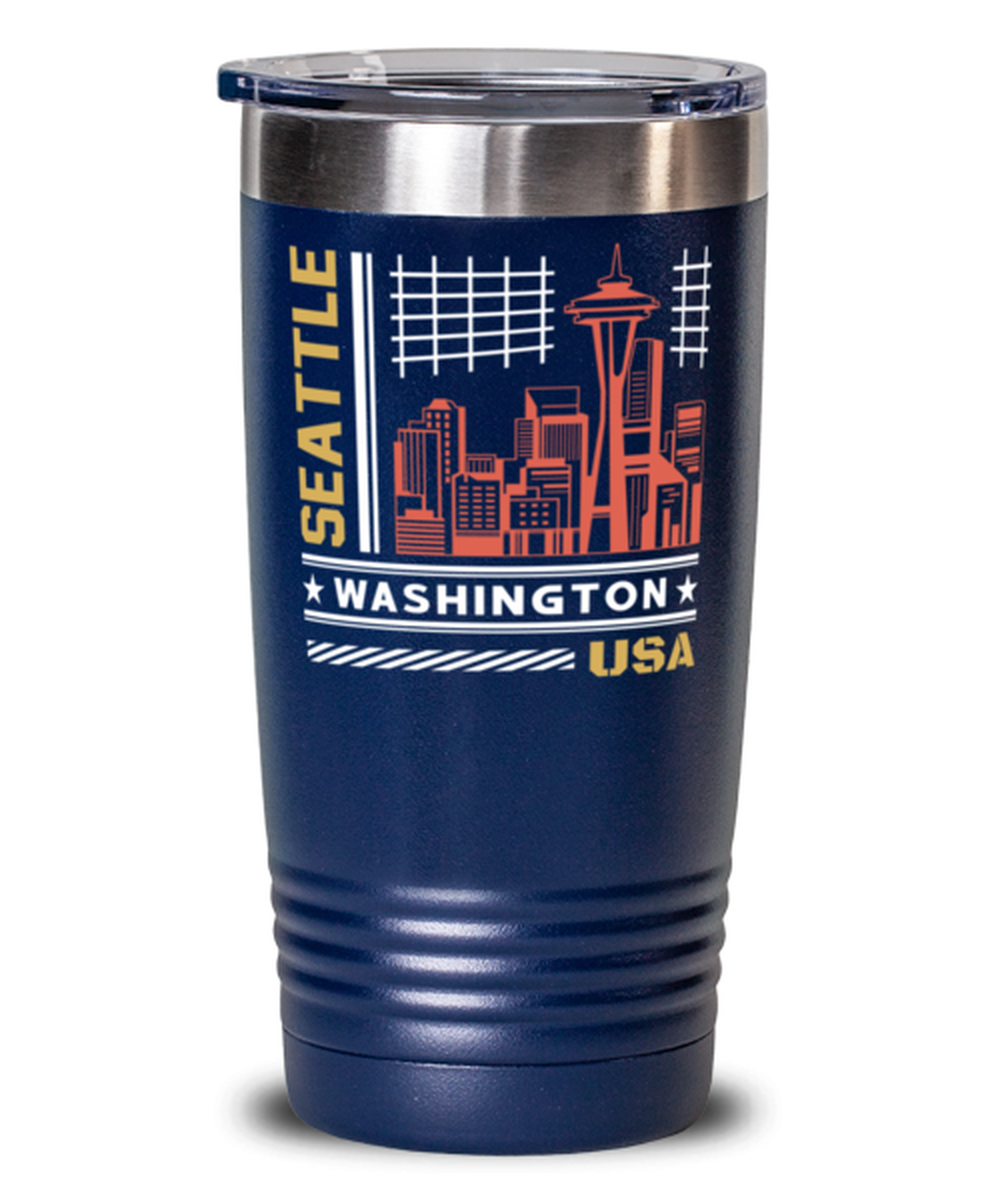 Seattle, blue Tumbler 20oz. Model 60082