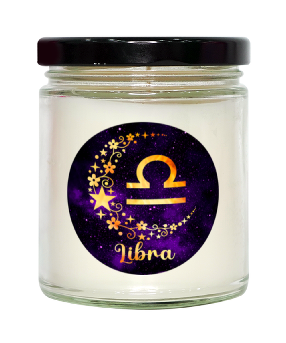 libra Zodiac Sign Horoscope, Vanilla candle. Model 60085