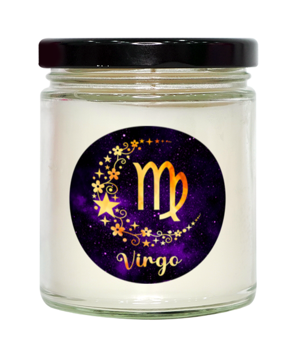 Virgo Zodiac Sign Horoscope, Vanilla candle. Model 60085