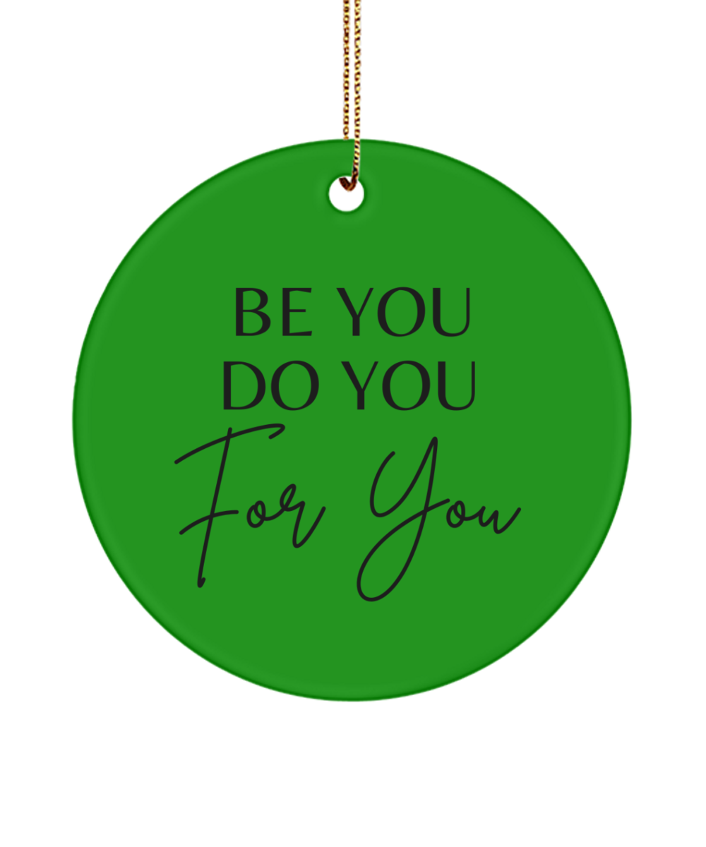 Inspirational Moments: Holiday Ornament, green , Motivational Inspirational Christmas Holiday Ornament. Model 60096