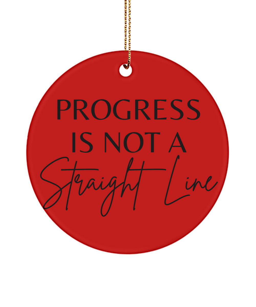 Inspirational Joy: Holiday Ornament, red, Motivational Inspirational Christmas Holiday Ornament. Model 60096