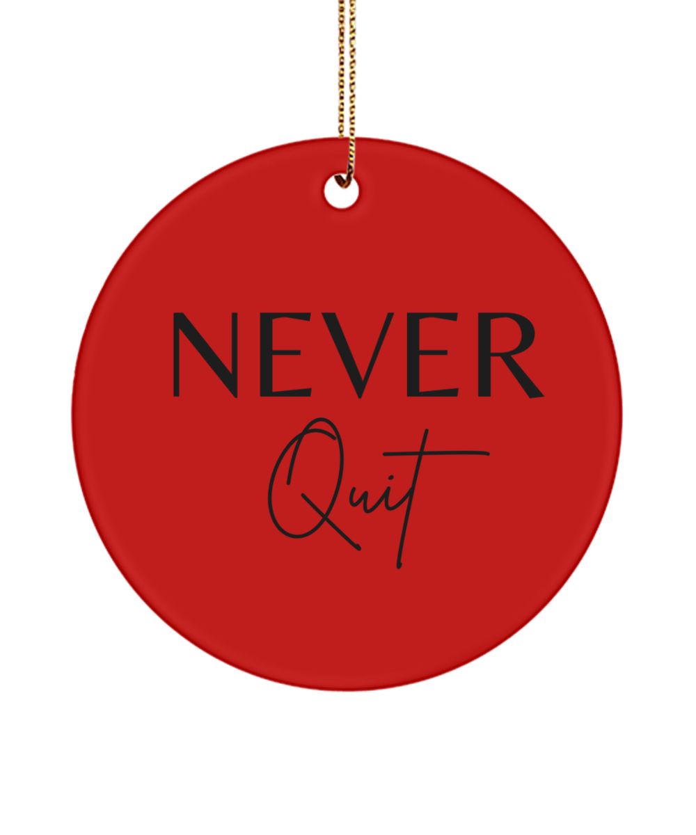 Holiday Joy in Ornament Form, red, Motivational Inspirational Christmas Holiday Ornament. Model 60096