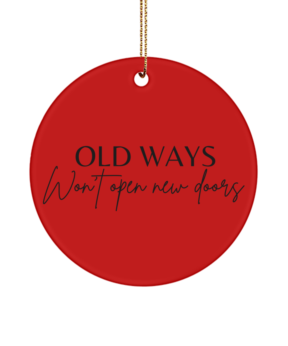 Christmas Magic, Inspiration Engraved, red, Motivational Inspirational Christmas Holiday Ornament. Model 60096